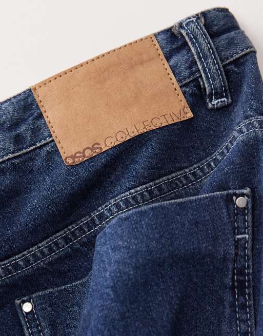 ASOS COLLECTIVE AC-B-253 - Jean droit emblématique - Bleu moyen délavé, 7 de 7