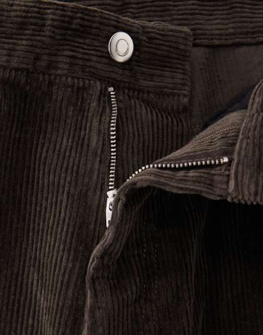 ASOS COLLECTIVE AC-B-253 - Pantalon droit d'ensemble emblématique en velours côtelé - Marron, 7 de 7