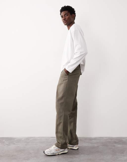 ASOS COLLECTIVE AC-B-253 - Pantaloni dritti color kaki , 4 di 7