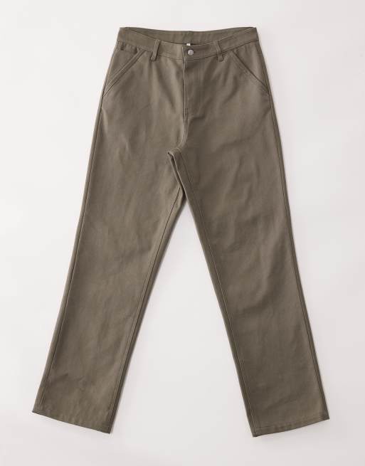 ASOS COLLECTIVE AC-B-253 - Pantaloni dritti color kaki , 6 di 7