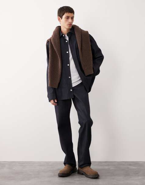 ASOS COLLECTIVE – AC-B-253 Signature – Jeansy o prostym kroju w surowym stylu - view 1