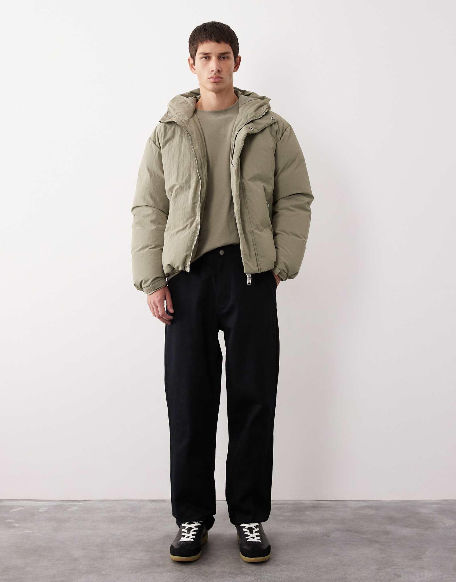 Фирменные брюки прямого кроя carpenter от ASOS COLLECTIVE AC-B-253 черного цвета