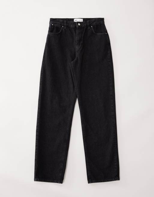 ASOS COLLECTIVE AC-B-253 - Sorte forvaskede jeans med særlig lige pasform, 6 af 7