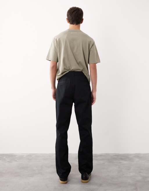 ASOS COLLECTIVE - AC-B-253 - Sorte signatur-tømrerbukser med lige pasform, 3 af 7