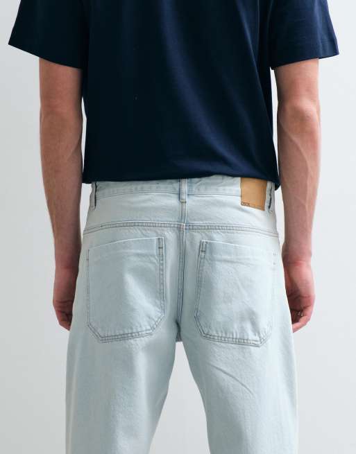 ASOS COLLECTIVE AC-B-253 - Vaqueros azul claro lavado a la piedra de corte recto clásico, 5 de 5