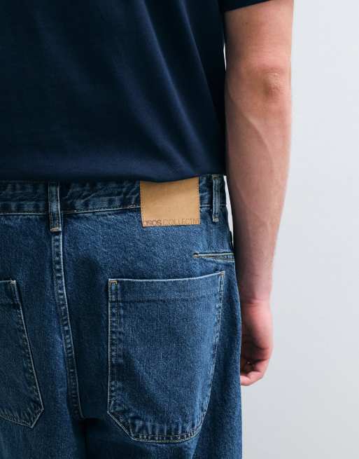 ASOS COLLECTIVE - AC-B-254 - Jean fuselé ample - Bleu moyen délavé, 3 de 5