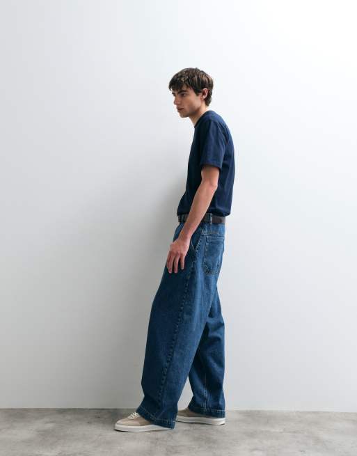 ASOS COLLECTIVE - AC-B-254 - Jean fuselé ample - Bleu moyen délavé, 5 de 5