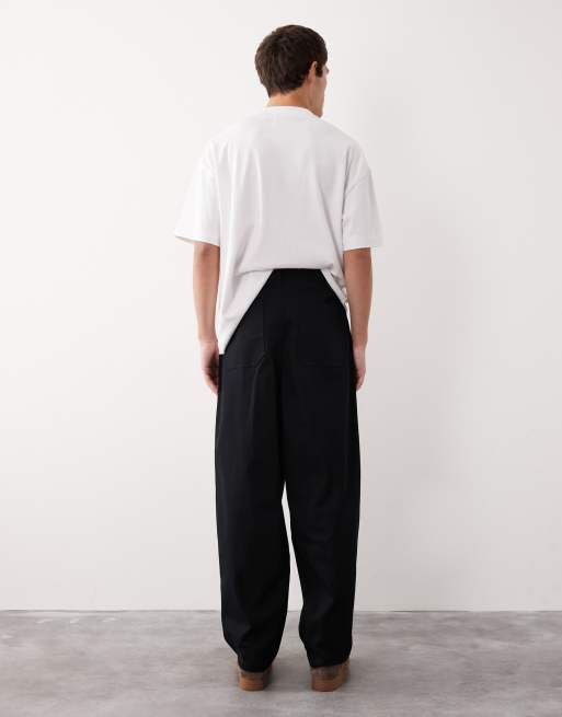 ASOS COLLECTIVE – AC-B-254 – Schmal zulaufende Barrel-Hose in Schwarz, 3 von 7