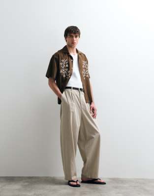 Мужские брюки ASOS COLLECTIVE AC-B-254 зауженные, песочный