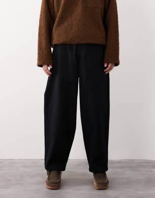 Asos Collective Ac-b-254 Tapered Barrel Pants In Black