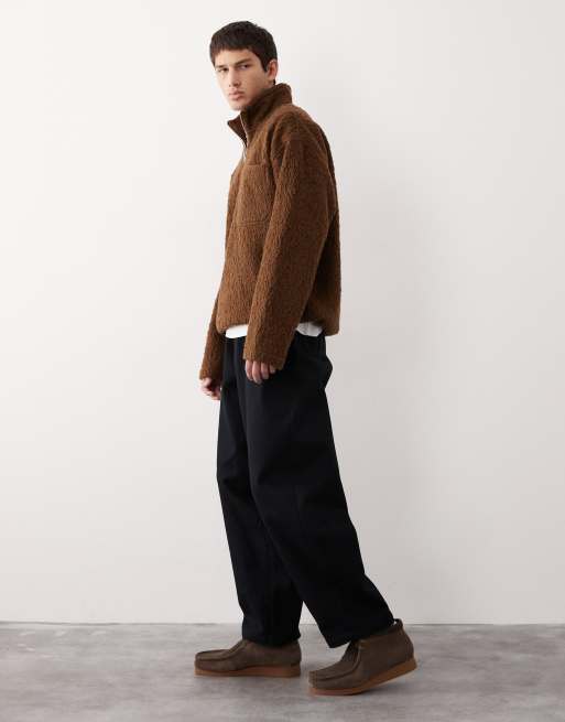 ASOS COLLECTIVE AC-B-254 tapered barrel pants in black, 4 of 7