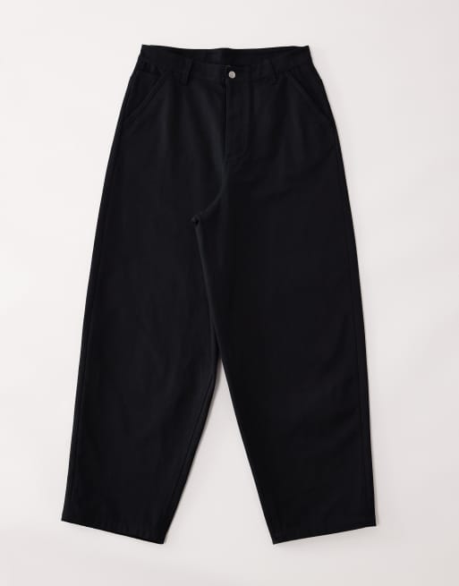 ASOS COLLECTIVE AC-B-254 tapered barrel pants in black, 6 of 7