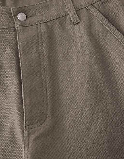 ASOS COLLECTIVE AC-B-254 tapered barrel pants in khaki , 7 of 7