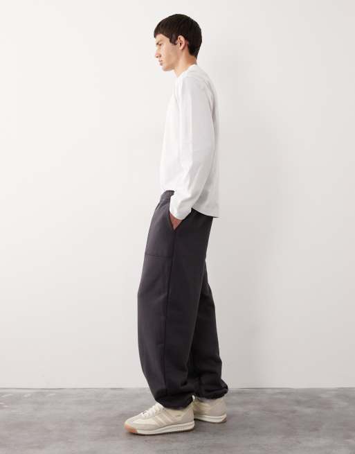 ASOS COLLECTIVE AC-B-2571 – Grafitowe bardzo grube joggersy ze ściągaczami, 5 z 7