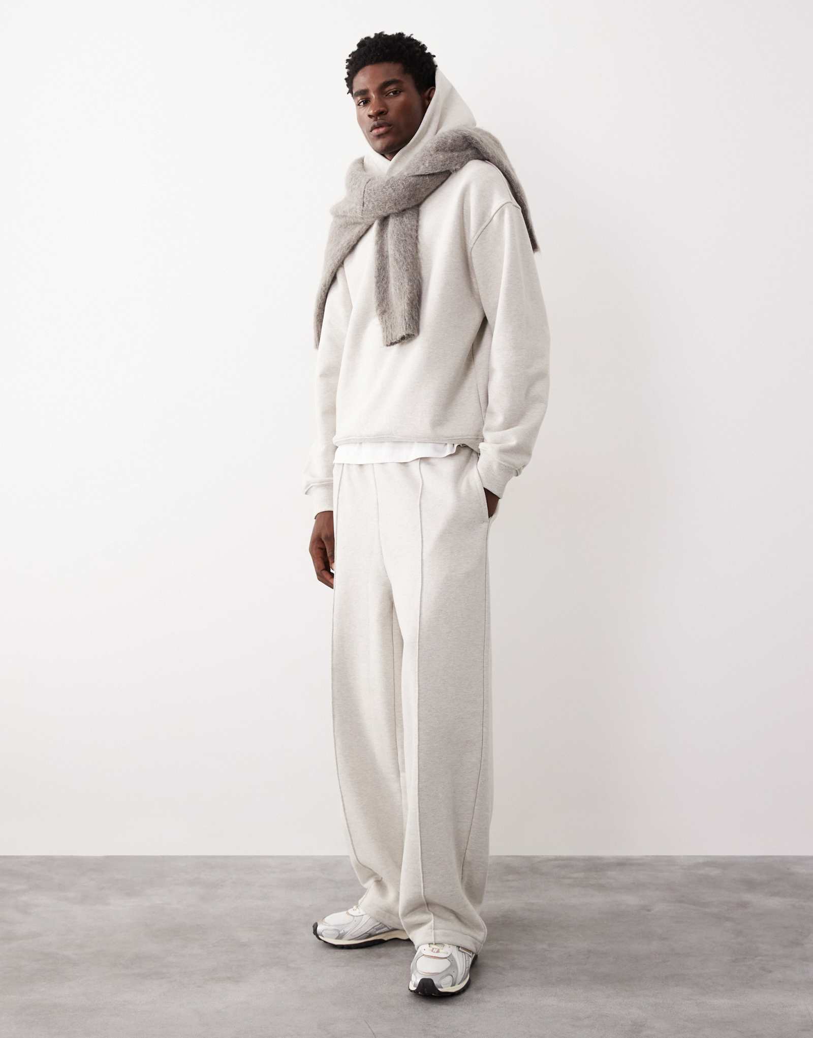 Фирменные спортивные брюки ASOS COLLECTIVE AC-B-2572 с фиксированным подолом из вереска