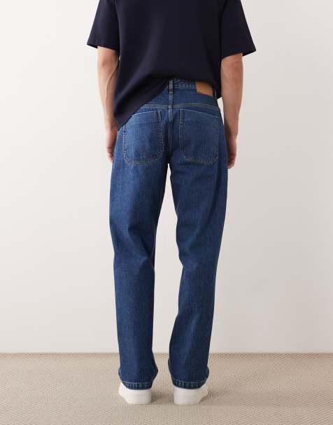 ASOS COLLECTIVE AC-B253 - Klassiske blå jeans i stonewash med lige pasform - view 1