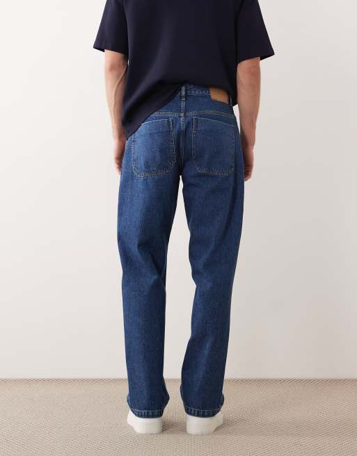 ASOS COLLECTIVE AC-B253 - Klassiske blå jeans i stonewash med lige pasform, 2 af 6