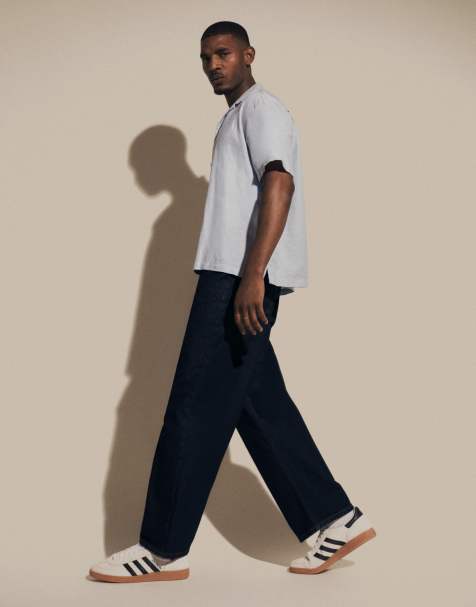 ASOS COLLECTIVE - AC-B253 - Klassiske jeans med lige pasform i rå indigoblåt denim - Del af sæt - view 1