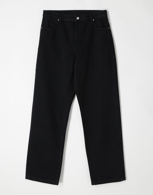 ASOS COLLECTIVE - AC-B253 - Klassiske sorte jeans med lige pasform, 5 af 6