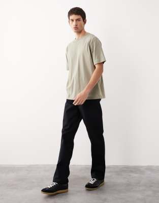 Asos Collective Ac-t-251 Signature Fit Heavyweight T-shirt In Green