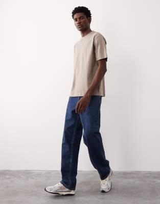 Asos Collective Ac-t-251 Signature Fit Heavyweight T-shirt In Gray