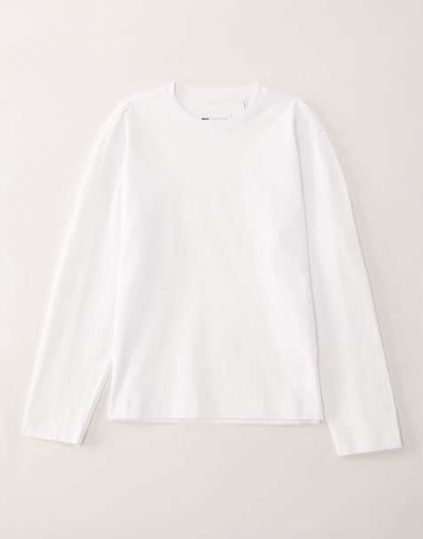 ASOS COLLECTIVE AC-T-251 - T-shirt signature épais à manches longues - Blanc - view 1