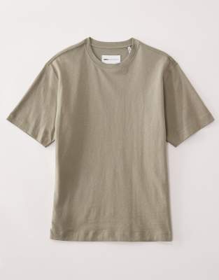 ASOS COLLECTIVE AC-T-251 - T-shirt signature épais - Kaki pâle-Vert