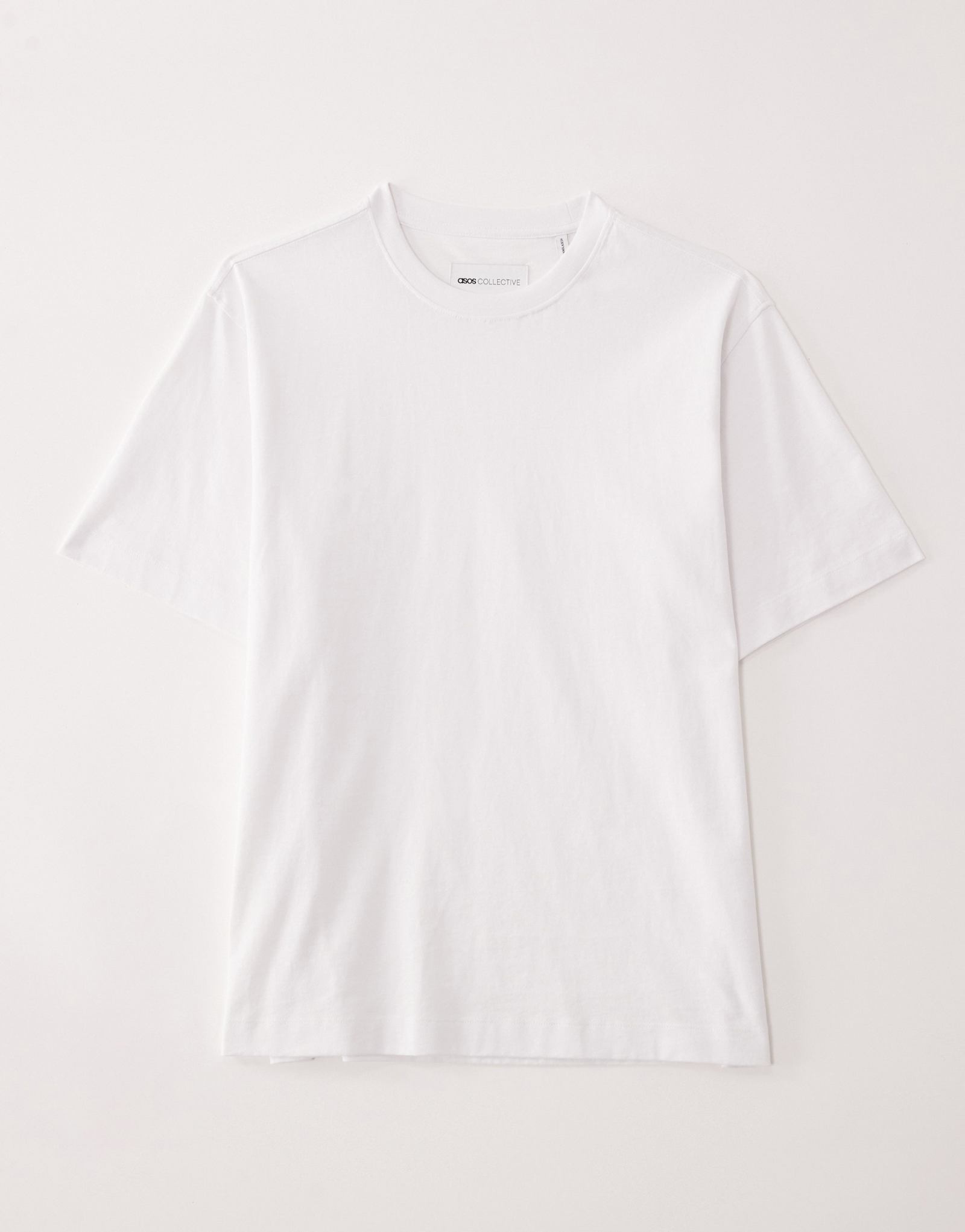 Белая футболка с длинным рукавом оверсайз в супертяжелом весе ASOS COLLECTIVE AC-T-253 
