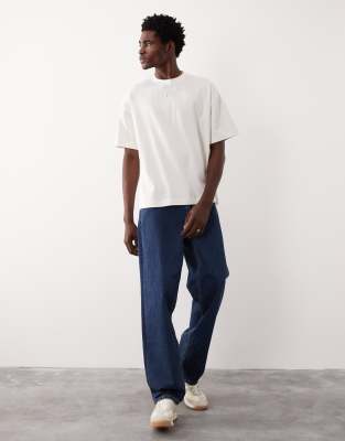 Asos Collective Ac-t-253 Super Heavyweight Oversized T-shirt In White