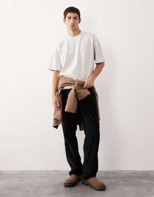 Asos Collective Ac-t-253 Super Heavyweight Oversized T-shirt In White