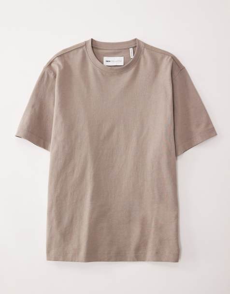 ASOS COLLECTIVE - AC-T-253 - Super zwaar oversized T-shirt in stone - view 1