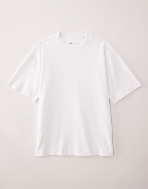 ASOS COLLECTIVE AC-T-253 - Super zwaar oversized T-shirt in wit - view 1