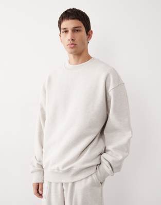 Asos Collective Ac-t-2571 Signature Fit Crew Neck Heavyweight Sweatshirt In Animal Print
