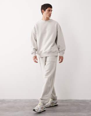 Asos Collective Ac-t-2571 Signature Fit Crew Neck Heavyweight Sweatshirt In Animal Print