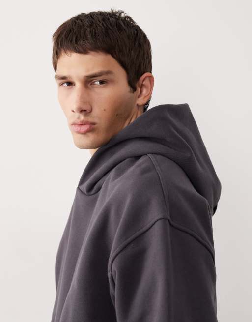 ASOS COLLECTIVE – AC-T-2572 – Grafitowa bardzo gruba bluza z kapturem , 5 z 7