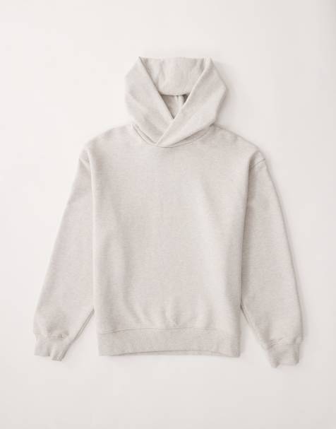ASOS COLLECTIVE AC-T-2572 signature fit super heavyweight hoodie in heather marl - view 1