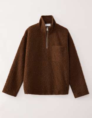 ASOS COLLECTIVE AC-T-2573 - borg quarter brown 10490₽