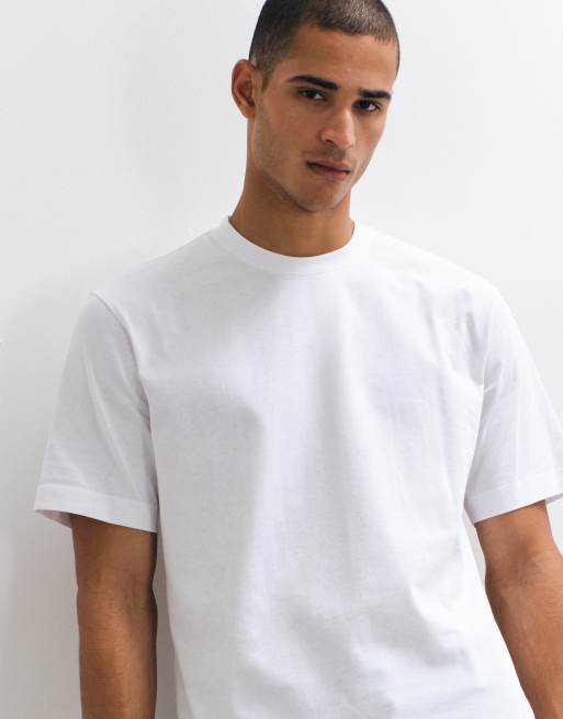 ASOS COLLECTIVE – Biały bardzo gruby T-shirt, 2 z 5