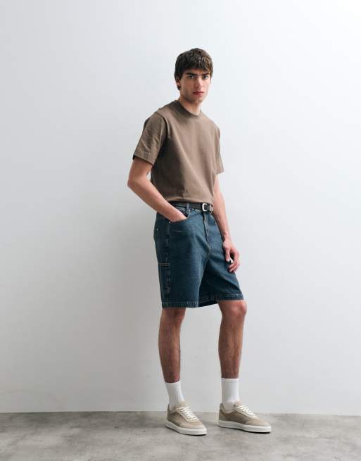 ASOS COLLECTIVE - Brun T-shirt i kraftigt stof, 3 af 5