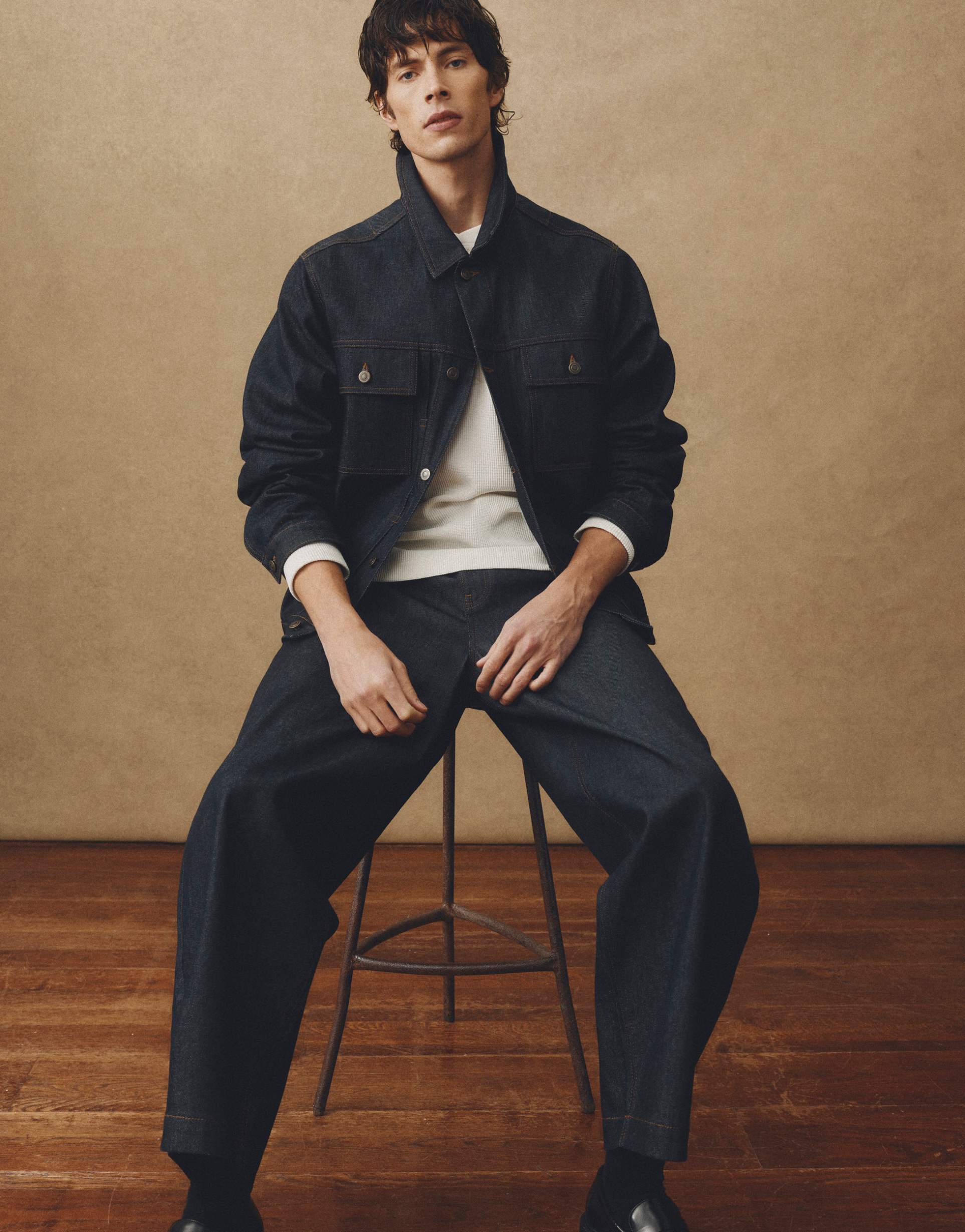 ASOS COLLECTIVE co-ord classic fit denim jacket in raw indigo