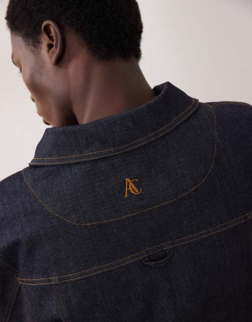 ASOS COLLECTIVE co-ord classic fit denim jacket in raw indigo, 4 of 7