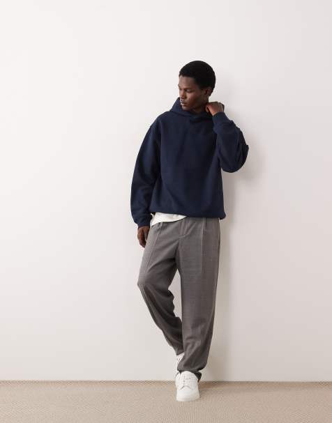 ASOS COLLECTIVE - Coordinato oversize super pesante blu navy - view 1