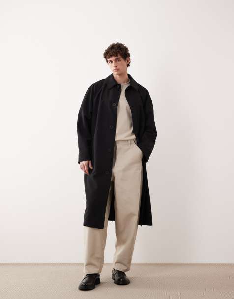 ASOS COLLECTIVE – Czarny płaszcz bez podszewki - view 1