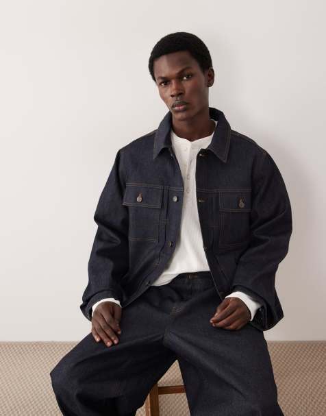 ASOS COLLECTIVE denim co-ord in raw indigo - view 1