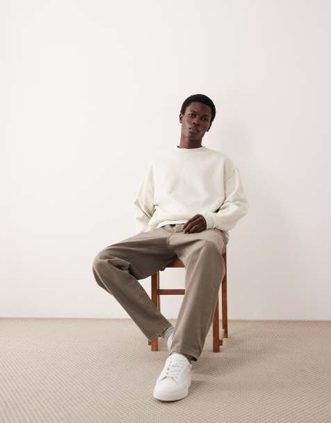 ASOS COLLECTIVE - Ensemble oversize en tissu ultra-épais - Blanc cassé - view 1