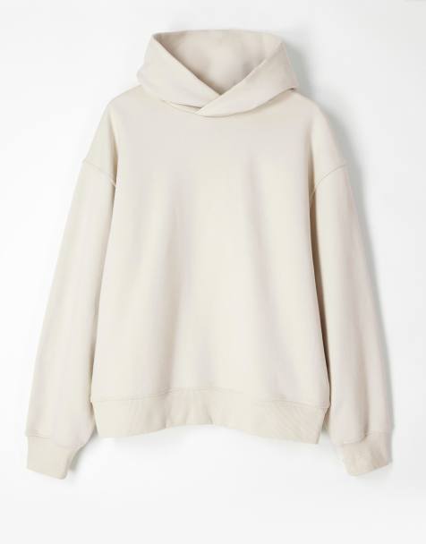 ASOS COLLECTIVE - Felpa con cappuccio oversize super pesante bianco sporco - view 1