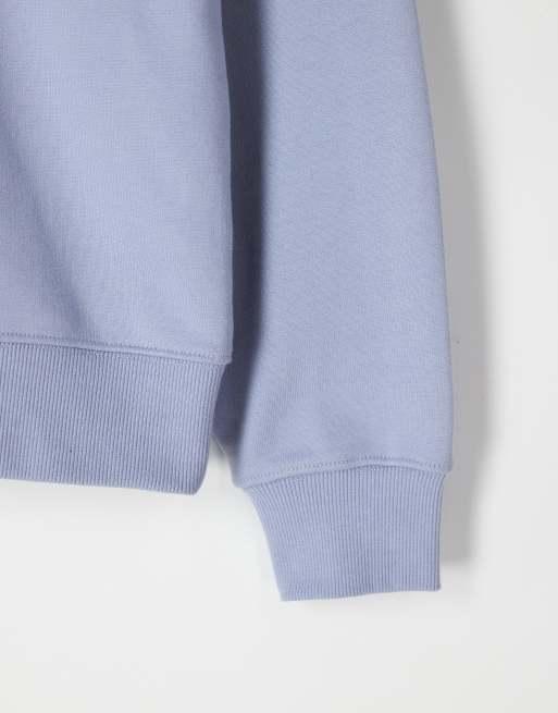 ASOS COLLECTIVE - Felpa oversize girocollo super pesante blu, 6 di 6
