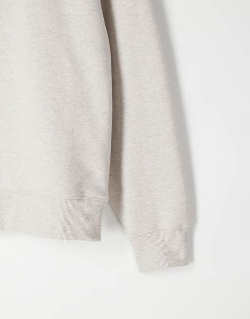 ASOS COLLECTIVE - Felpa oversize super pesante grigio mélange, 6 di 6