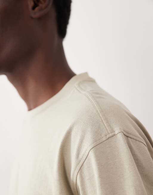 ASOS COLLECTIVE heavyweight T-shirt in green, 3 of 6