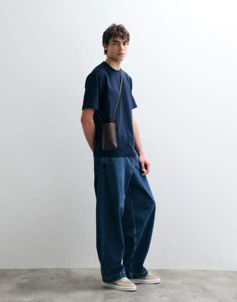 ASOS COLLECTIVE heavyweight t-shirt in navy - view 1